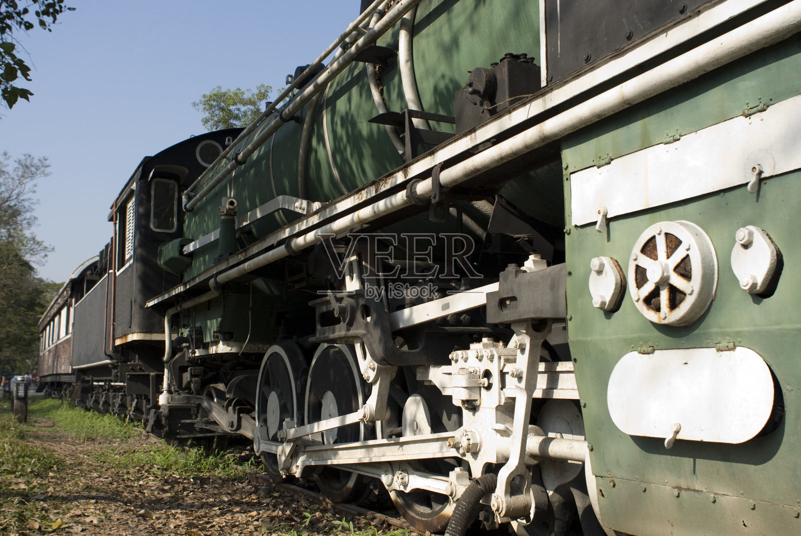 蒸汽机车部分照片摄影图片