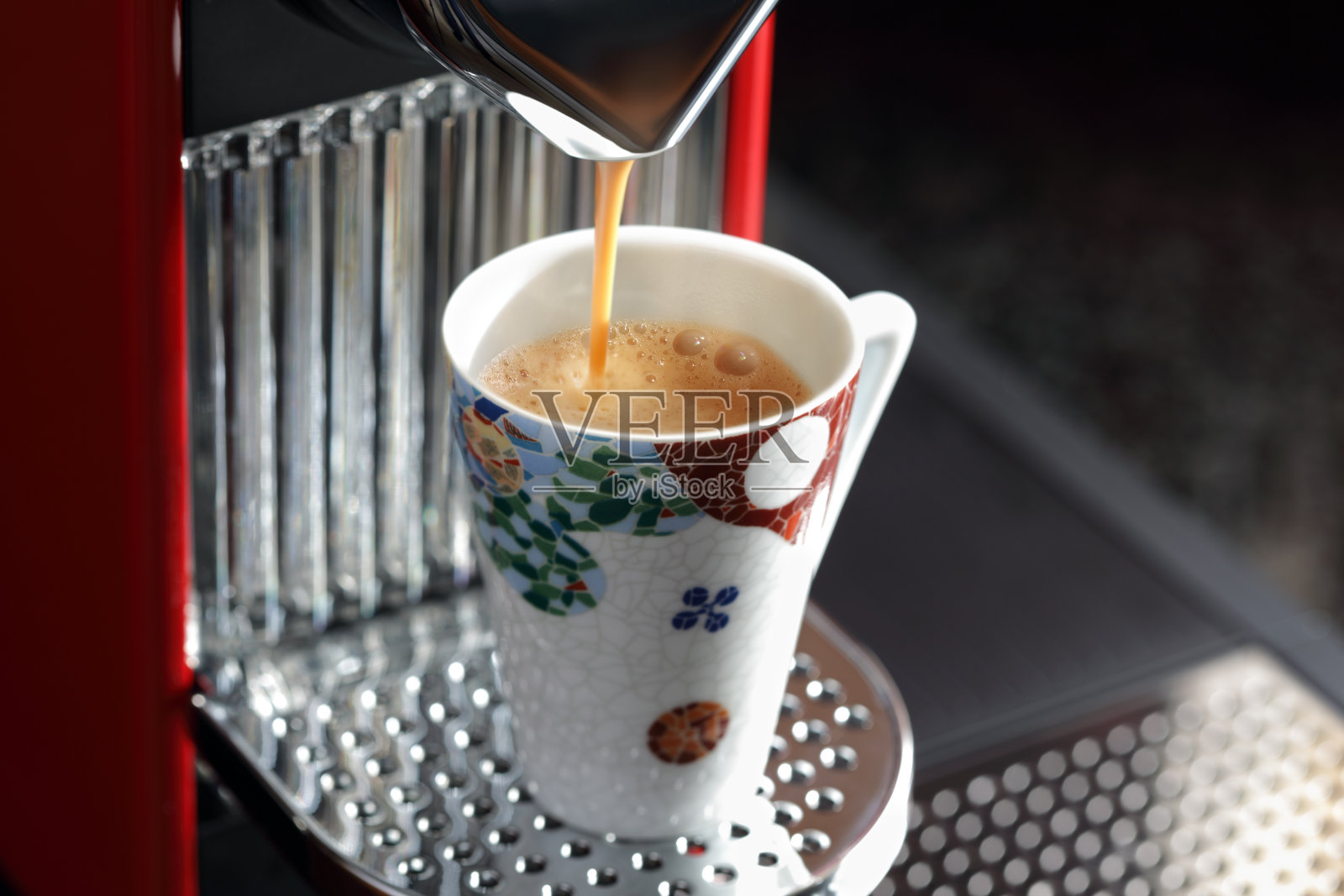 新鲜的意大利浓缩咖啡照片摄影图片