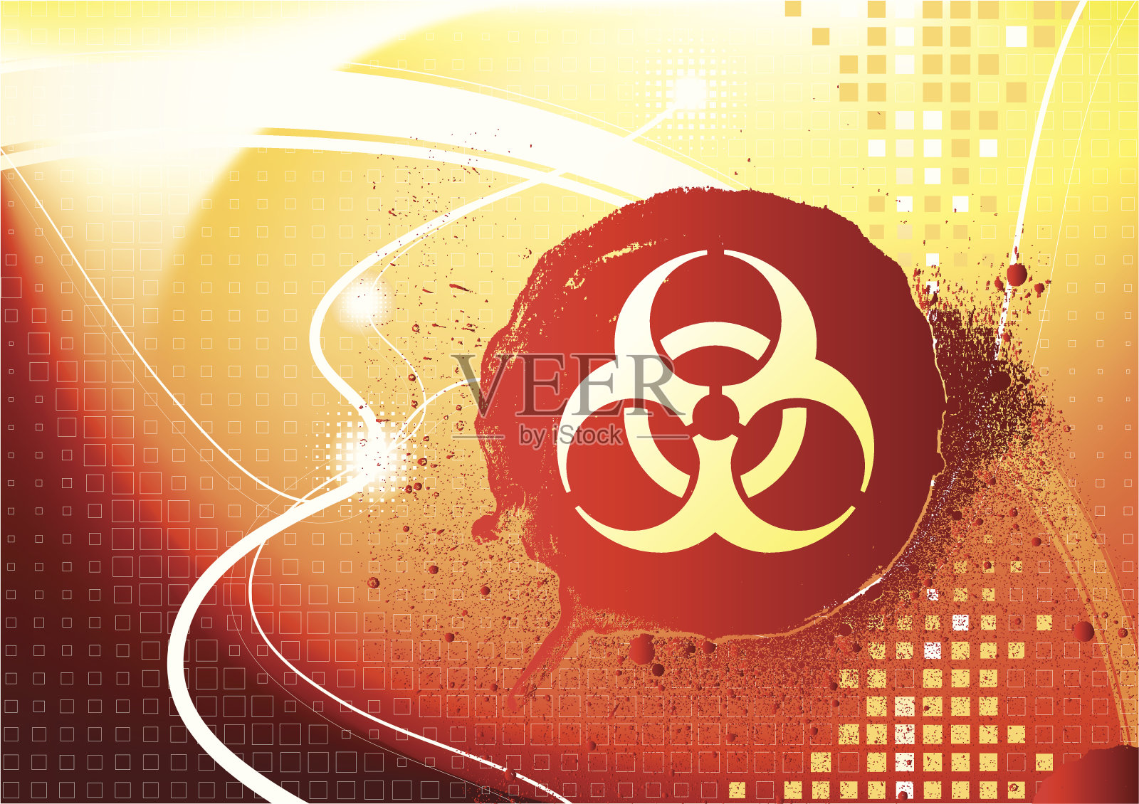 bio-hazard背景插画图片素材