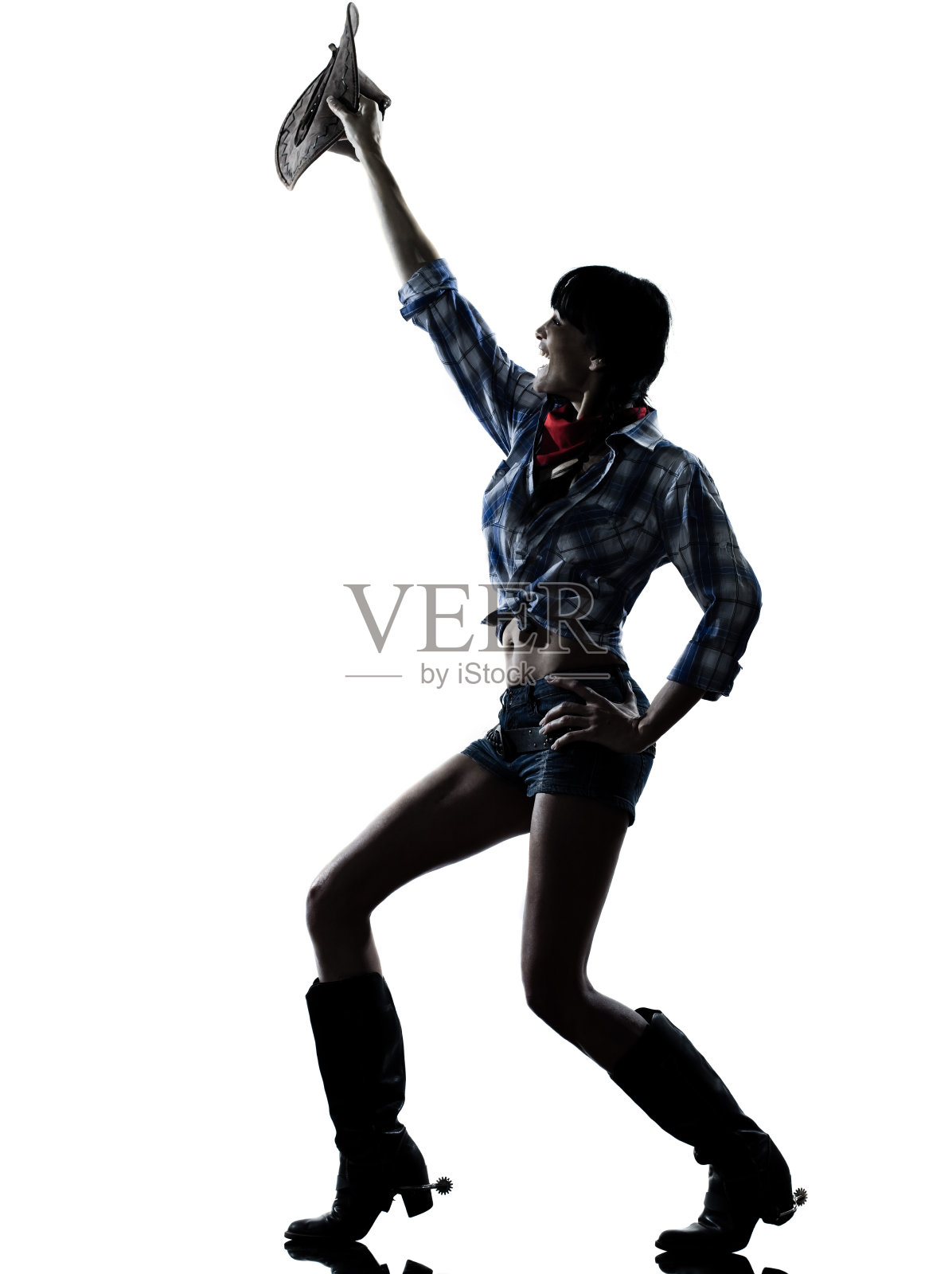 女牛女舞者快乐的跳舞乡村音乐照片摄影图片