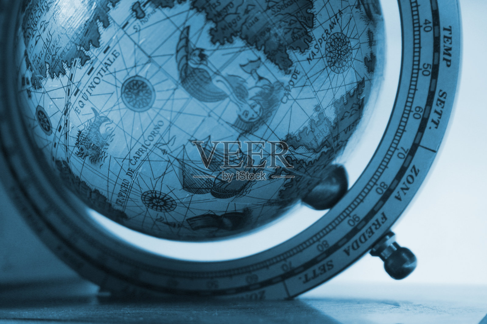 早期的探险家的全球照片摄影图片