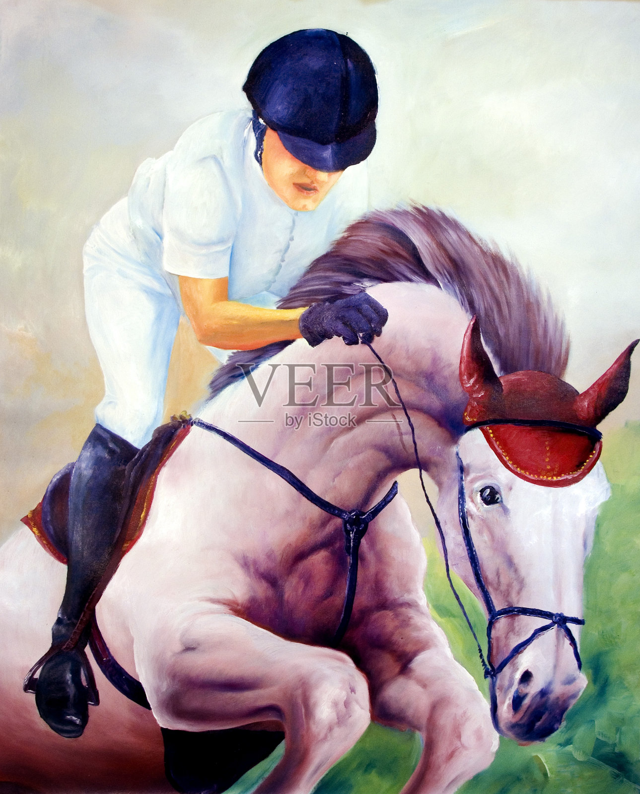 骑师插画图片素材