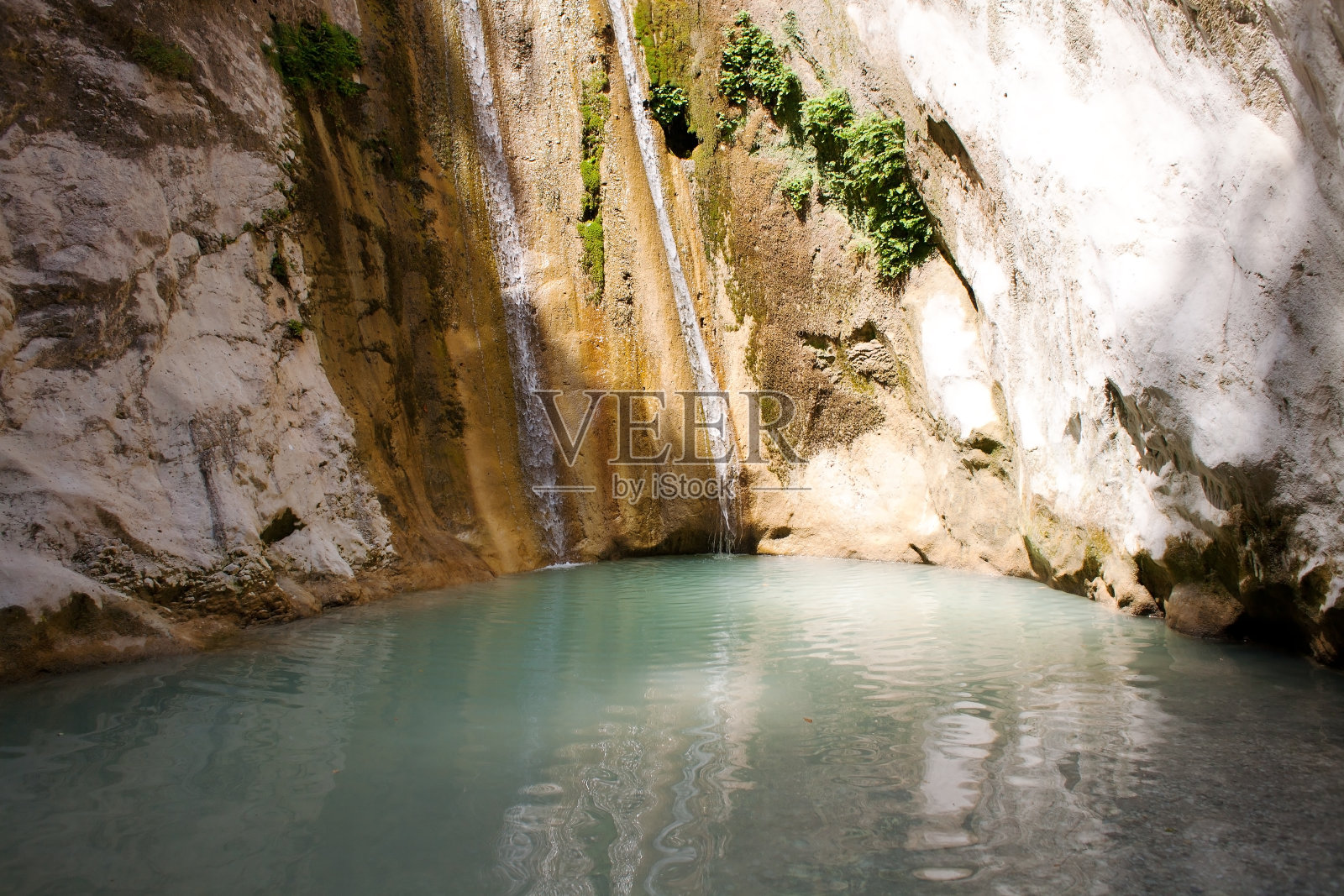 瀑布在Lefkada照片摄影图片