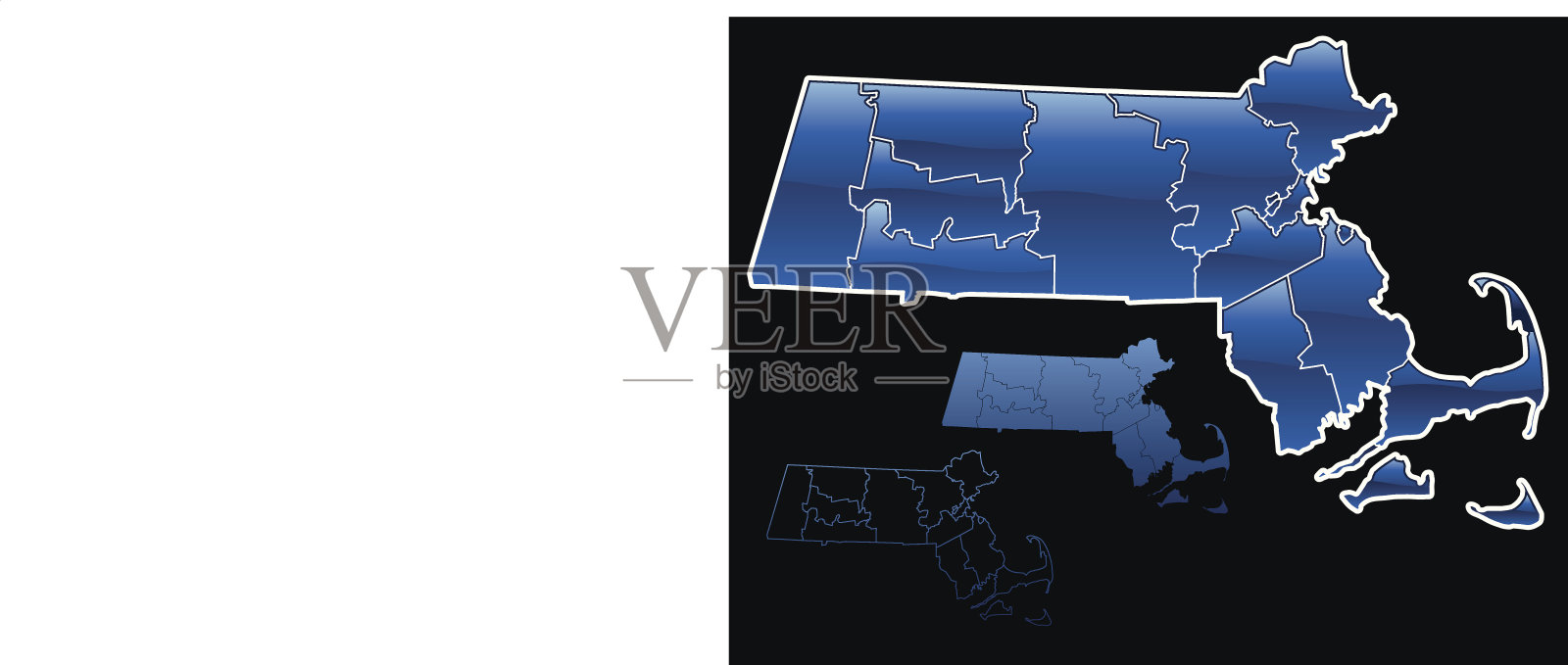 县麻萨诸塞州插画图片素材