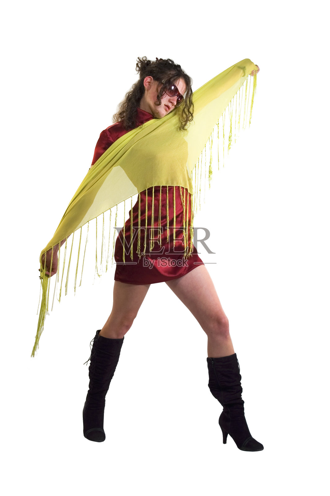 活跃的时尚女孩照片摄影图片