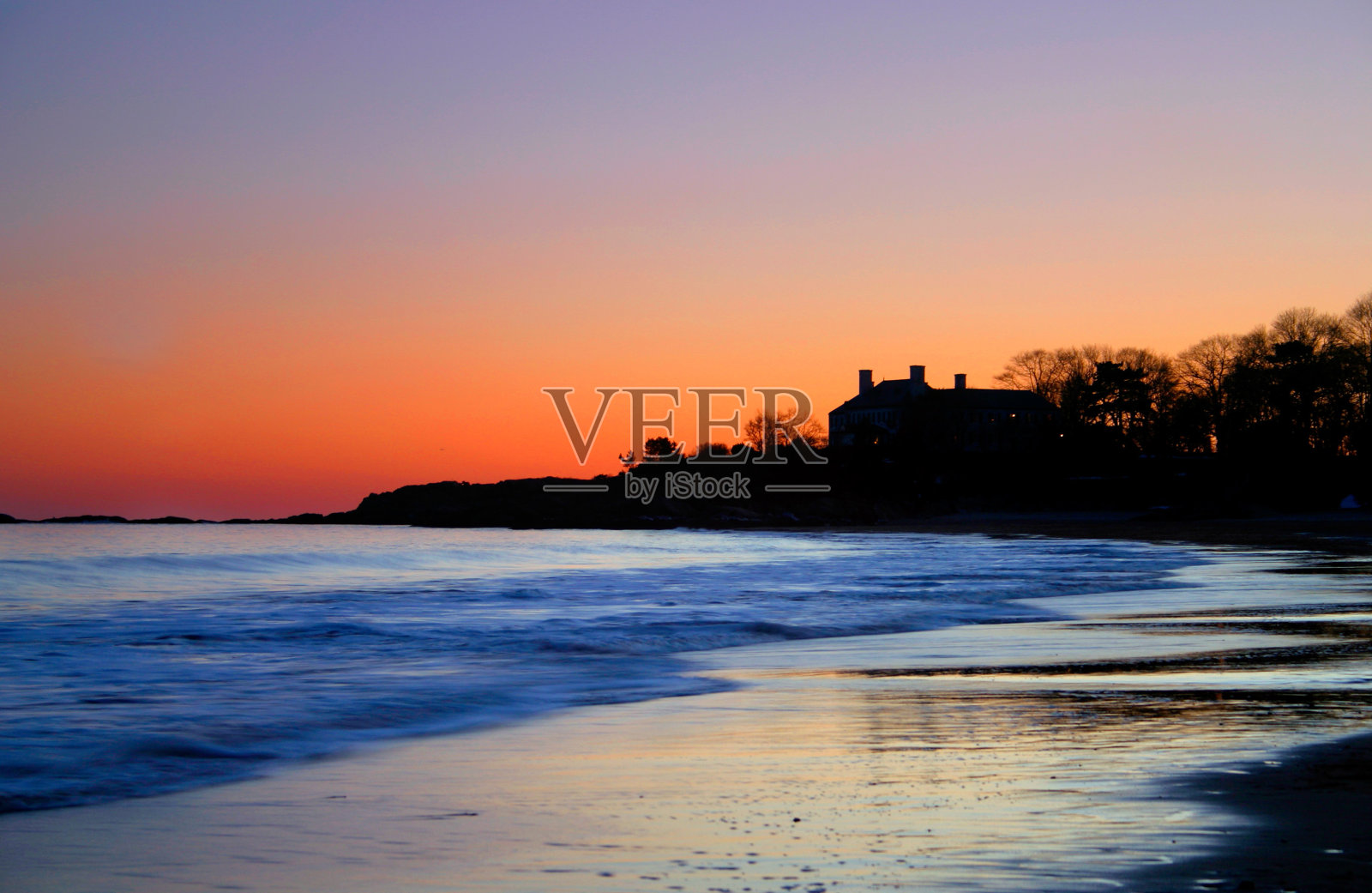 唱歌海滩日落照片摄影图片