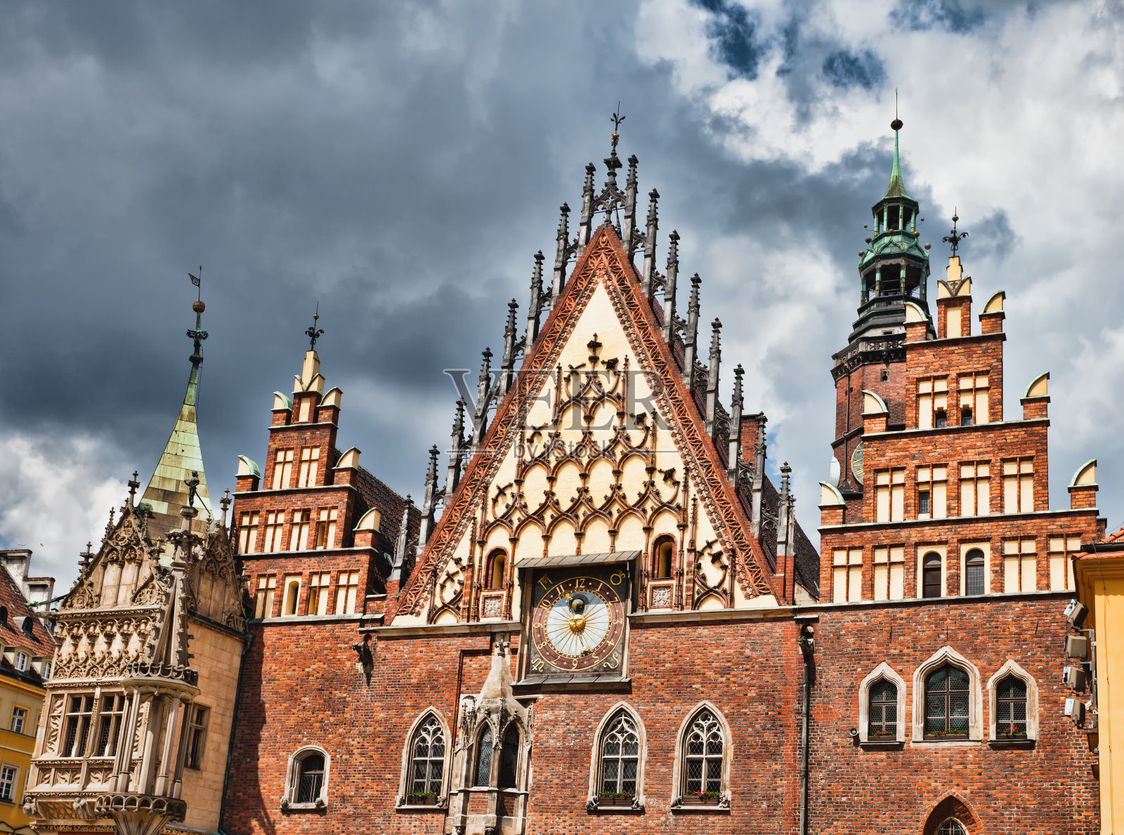 波兰弗罗茨瓦夫市政厅照片摄影图片