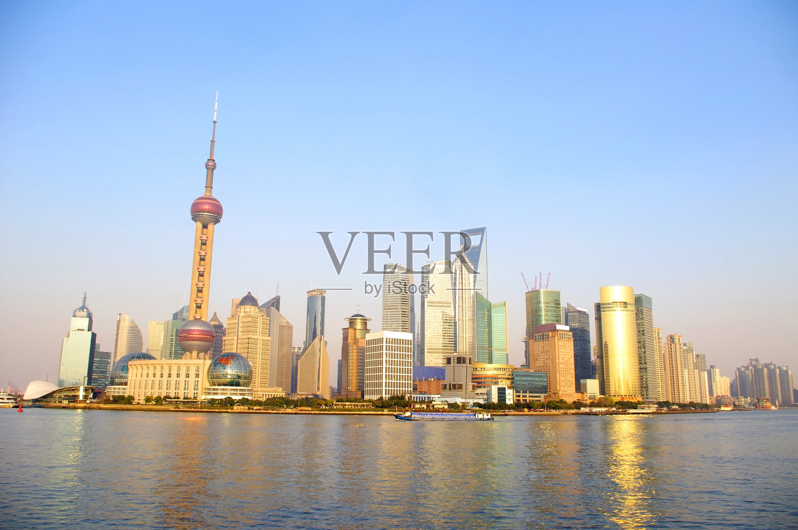 上海天际线日落照片摄影图片