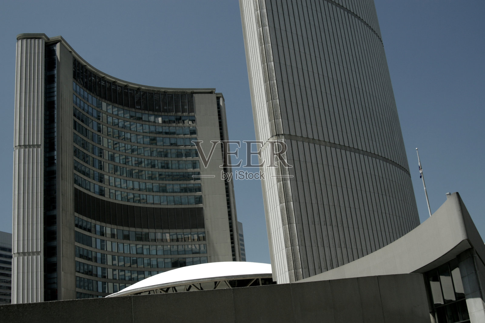 对多伦多市政厅的不同视角照片摄影图片