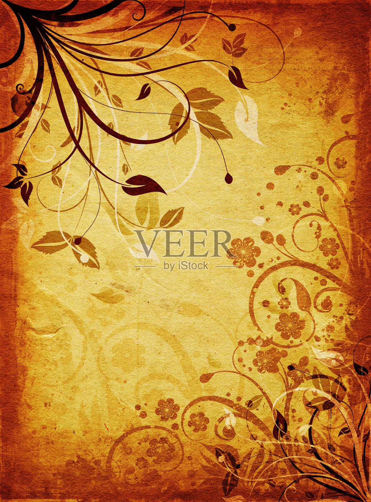 花卉乏味的东西插画图片素材