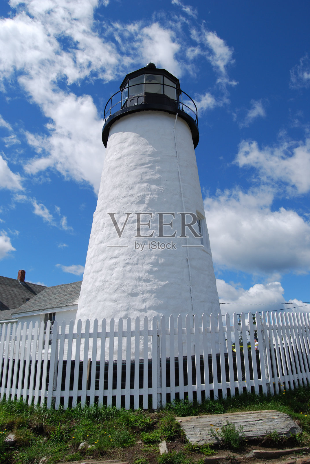 灯塔,Pemaquid点照片摄影图片