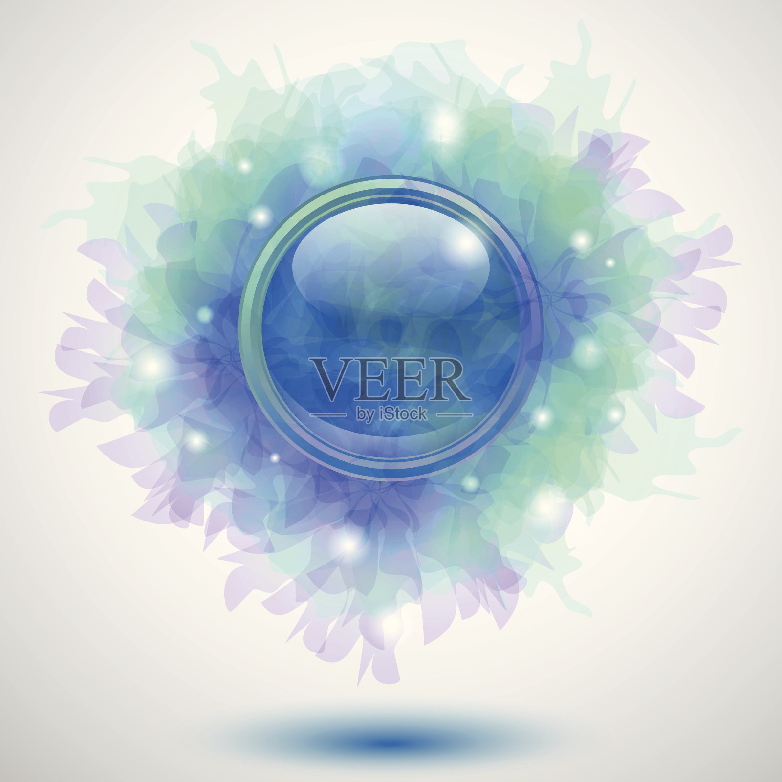 花的按钮插画图片素材