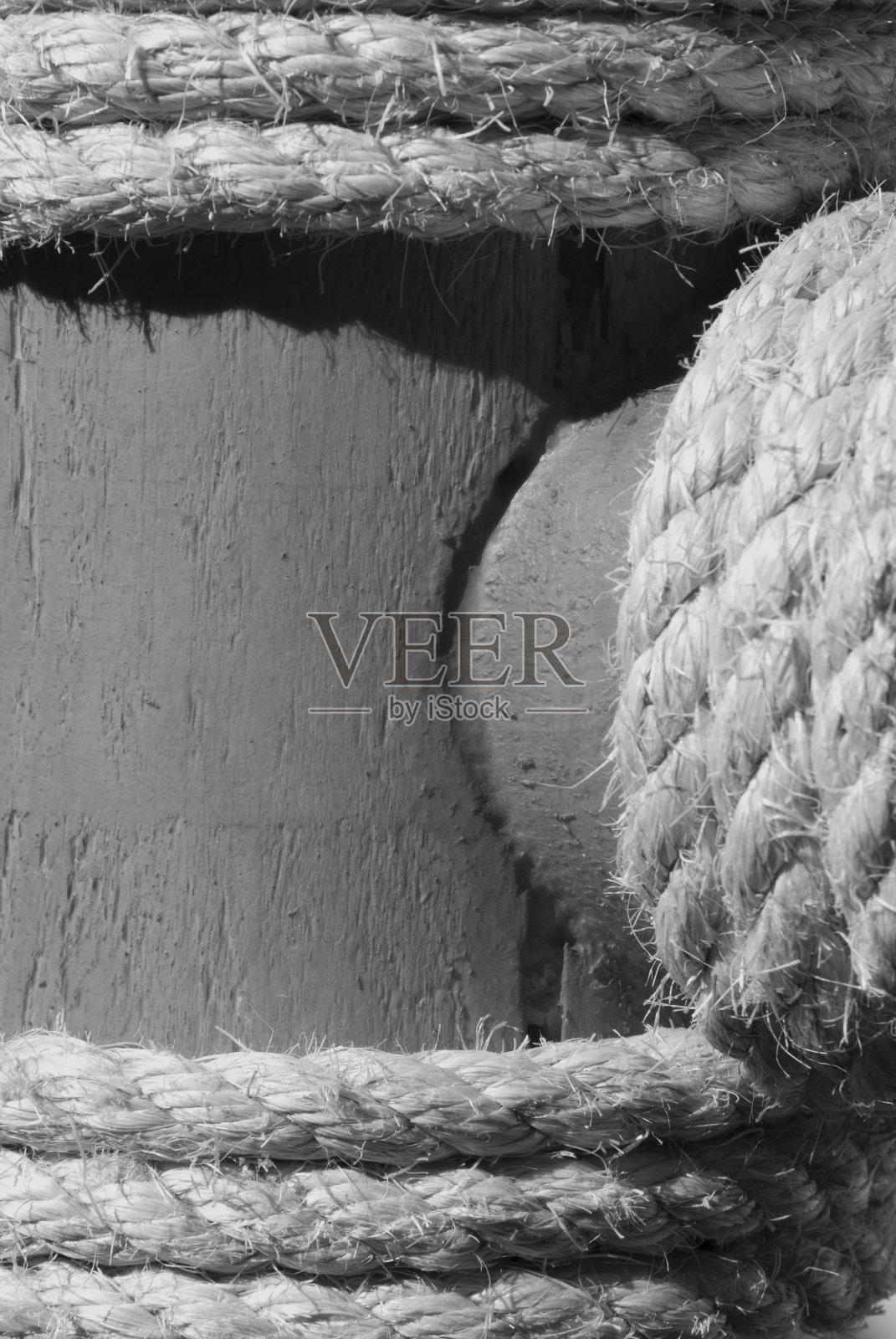 绳子和木材照片摄影图片