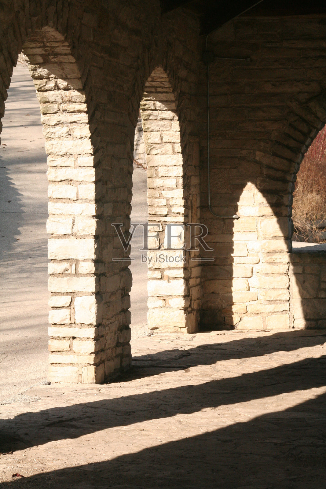 沙滩建筑阴影照片摄影图片