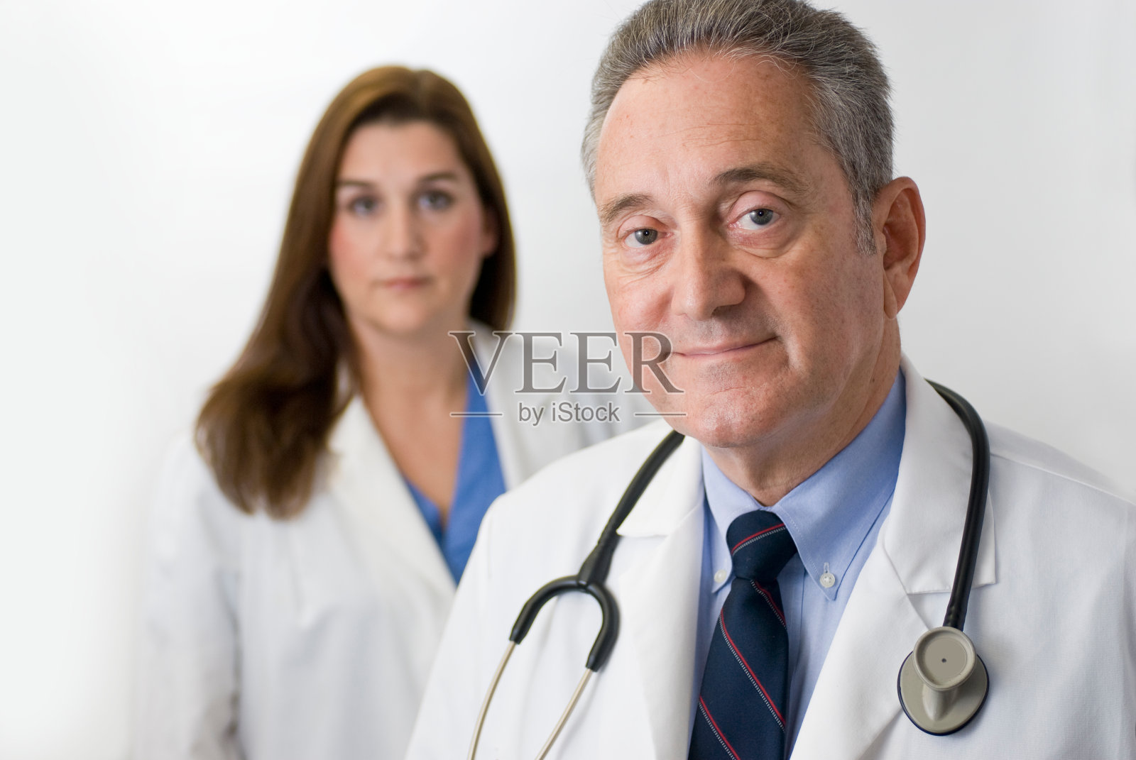 医生护士健康护理专业白色背景照片摄影图片