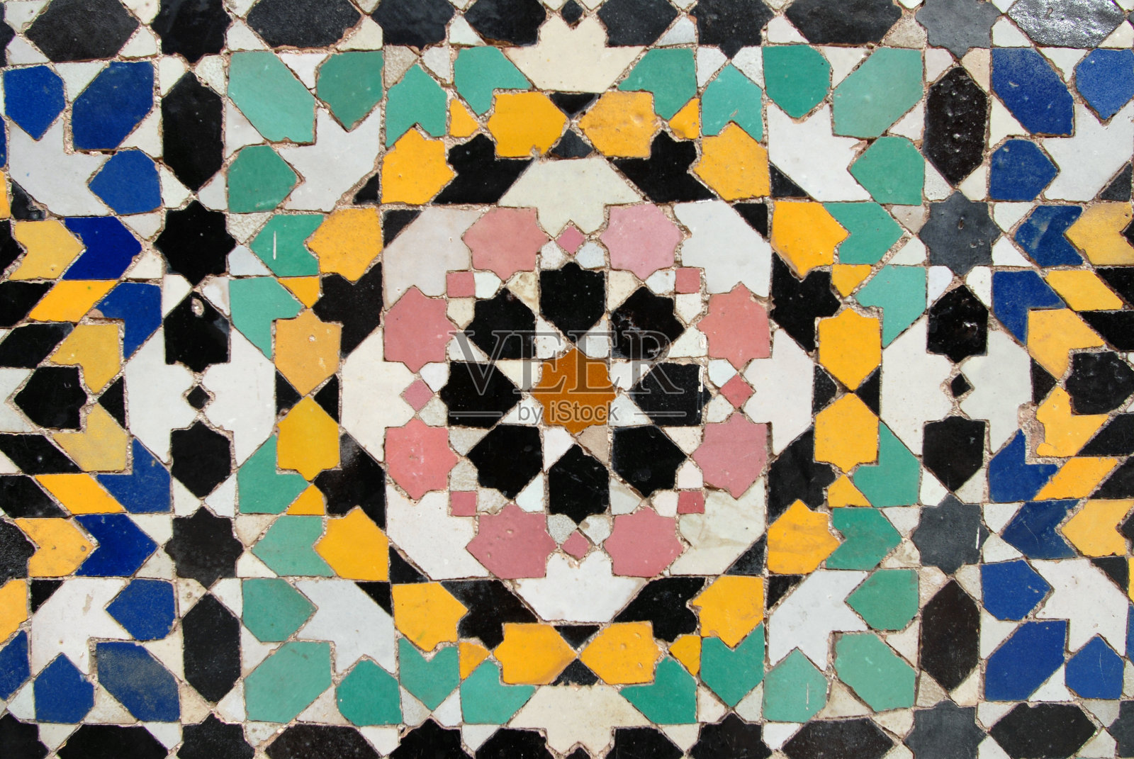 摩洛哥马赛克照片摄影图片