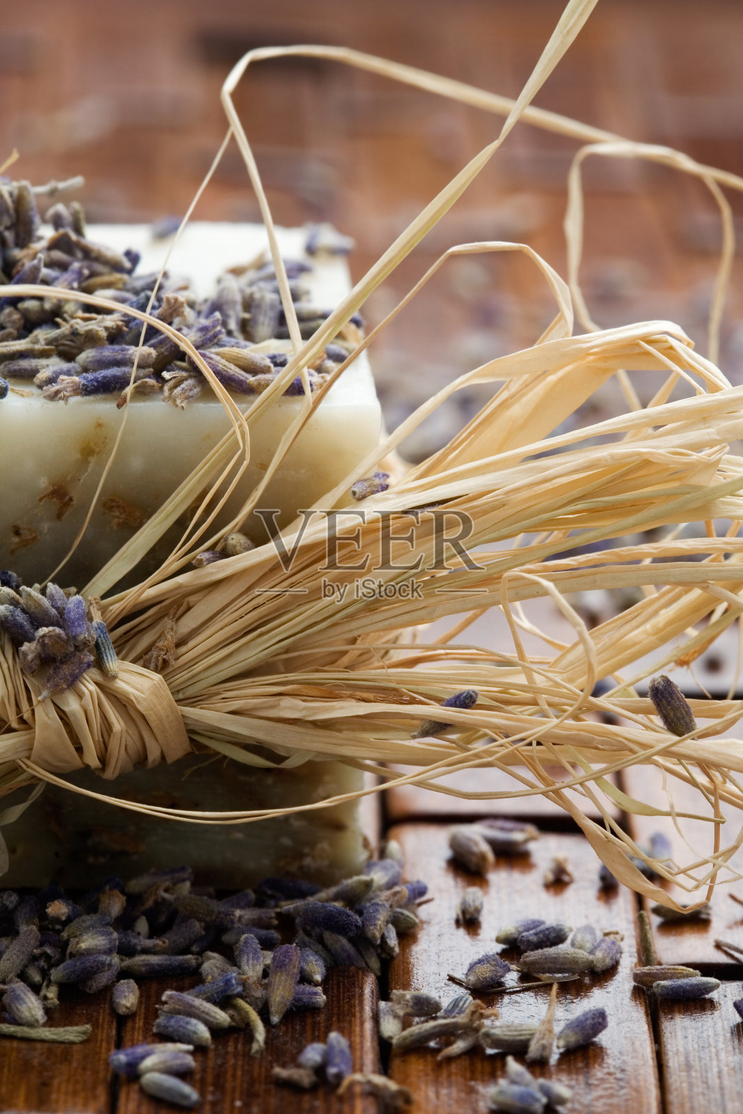 薰衣草香皂照片摄影图片