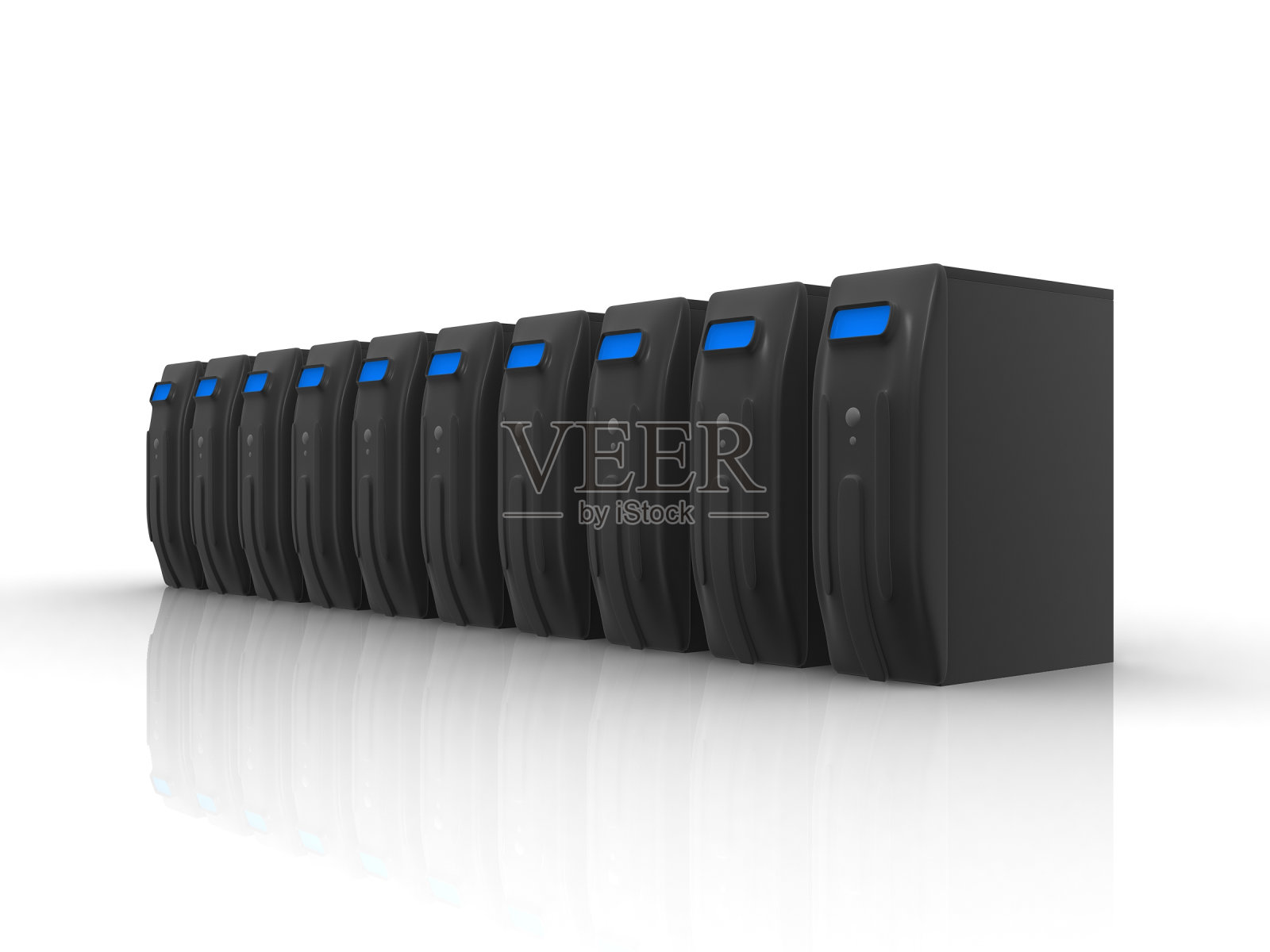 黑服务器一行照片摄影图片