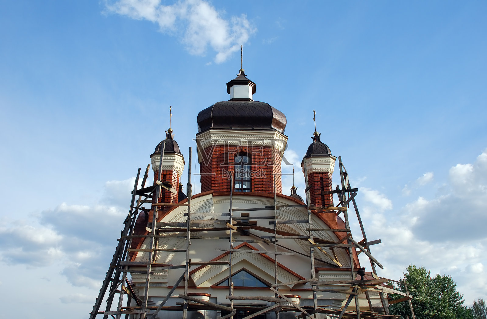 更新的寺庙。穹顶照片摄影图片