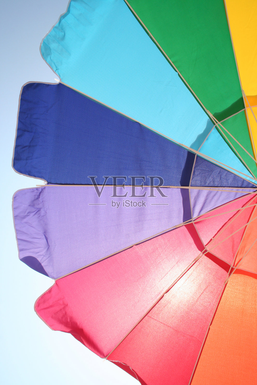 沙滩伞照片摄影图片