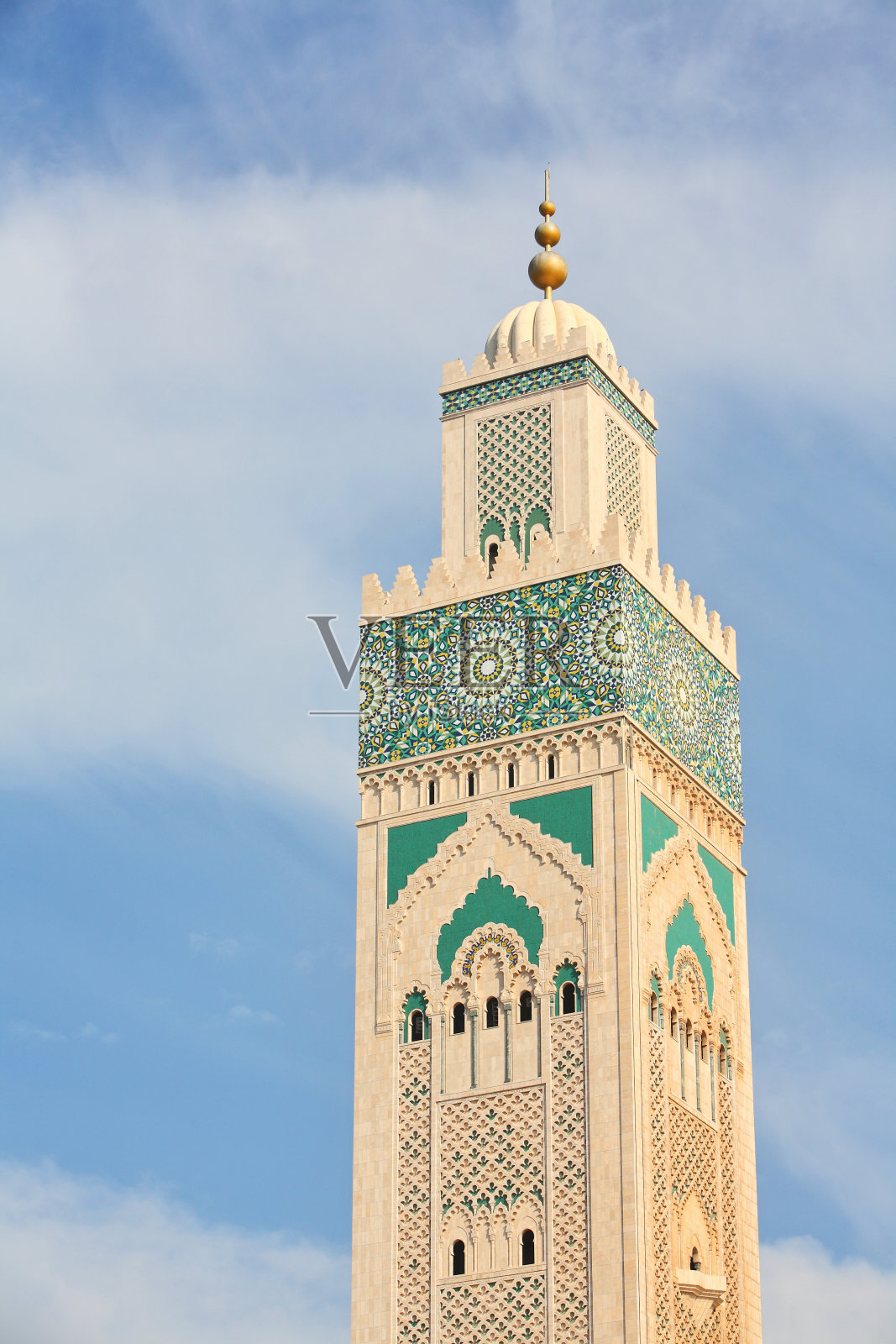 尖塔在卡萨布兰卡照片摄影图片