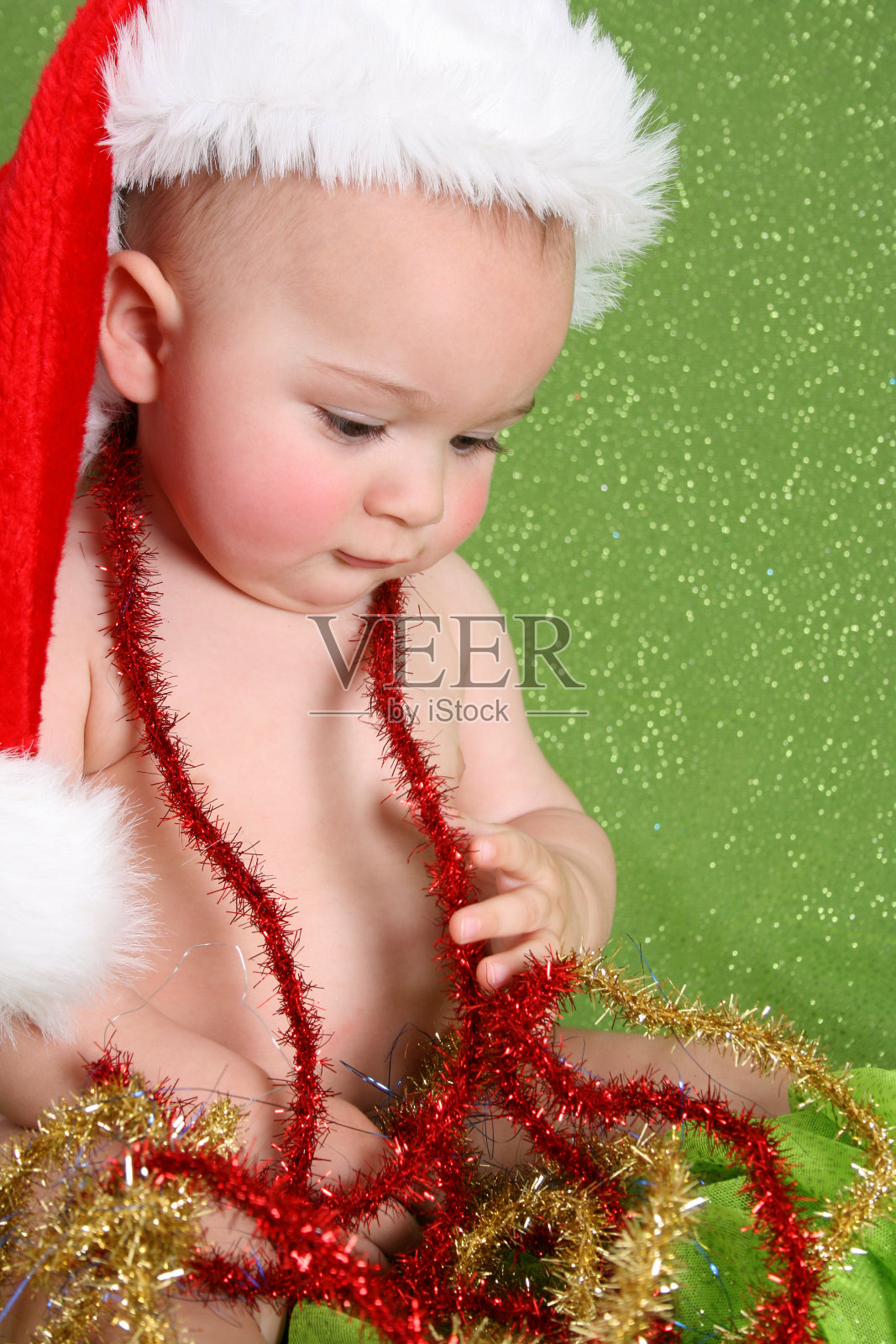 圣诞宝贝照片摄影图片