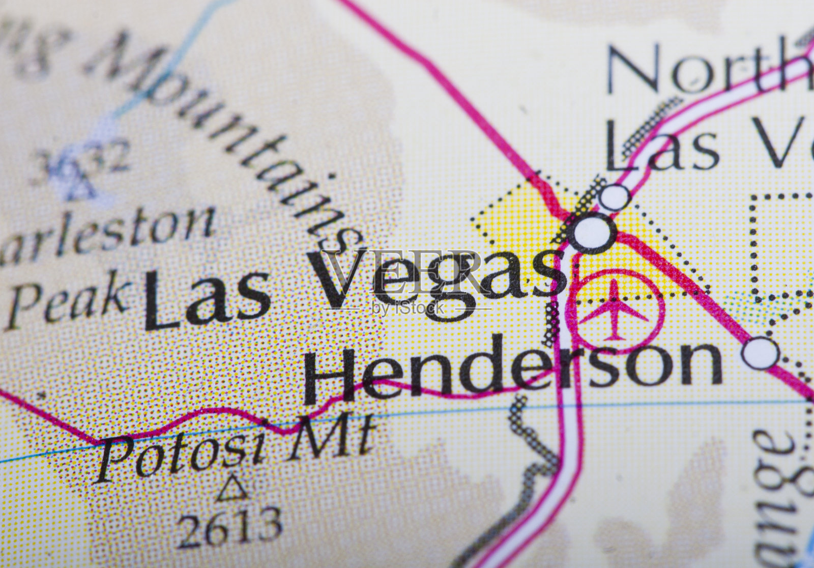 拉斯维加斯的地图照片摄影图片