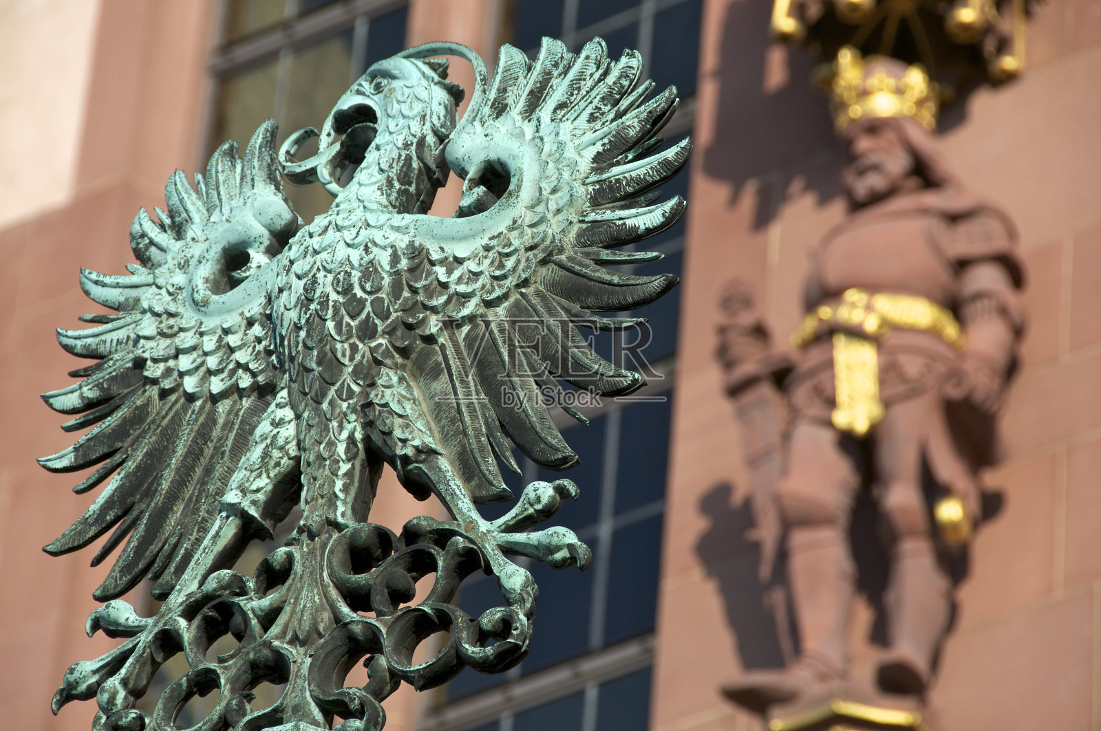 法兰克福市徽，市政厅照片摄影图片