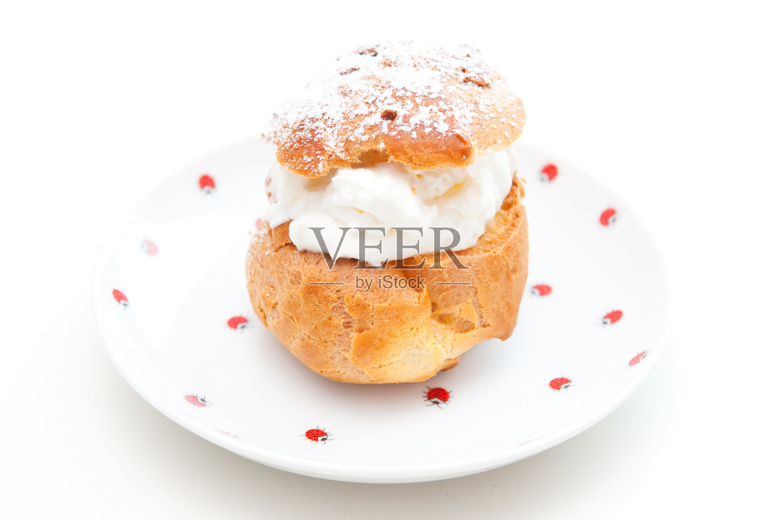 奶油泡芙照片摄影图片