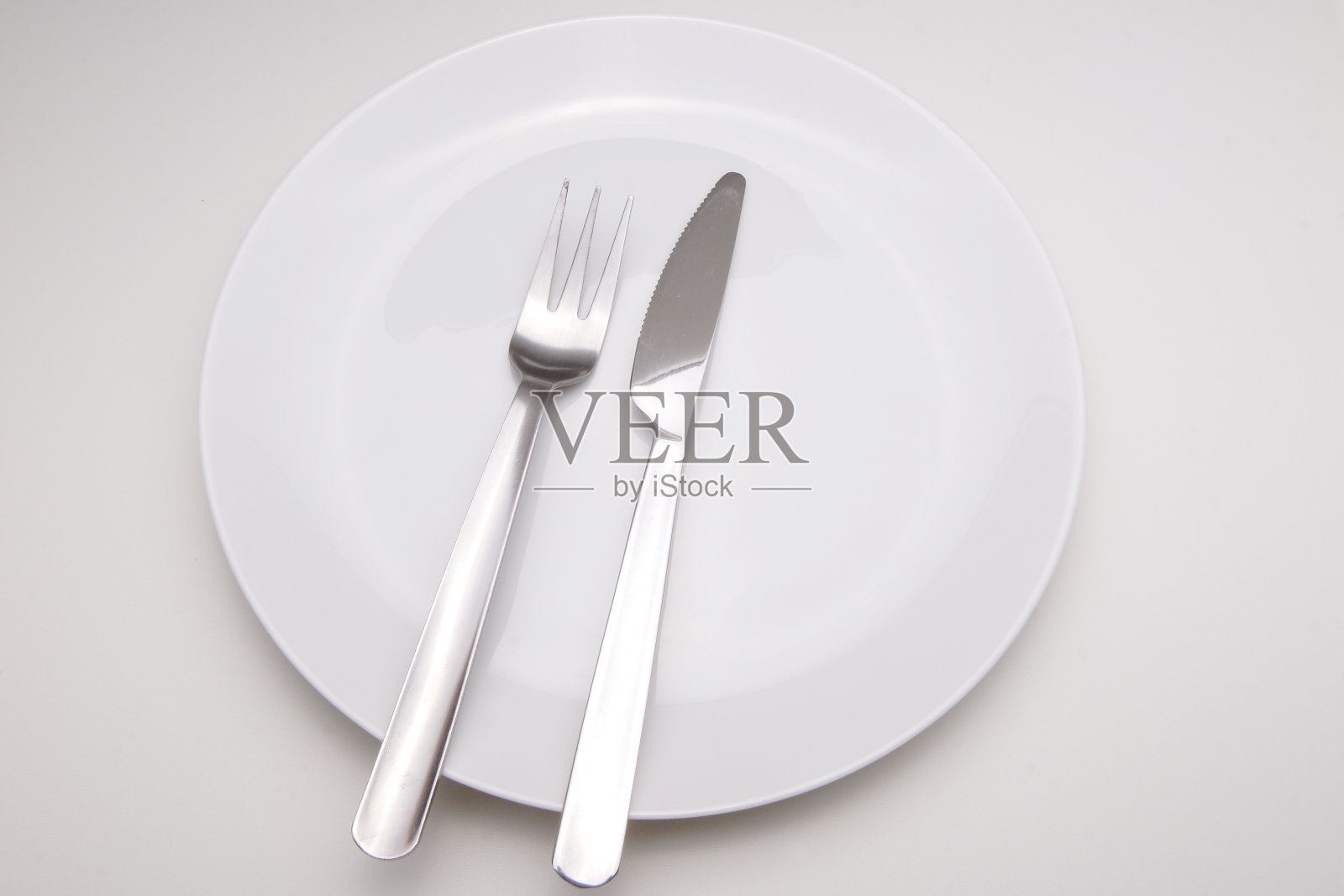 盘子，餐具，叉子，刀照片摄影图片