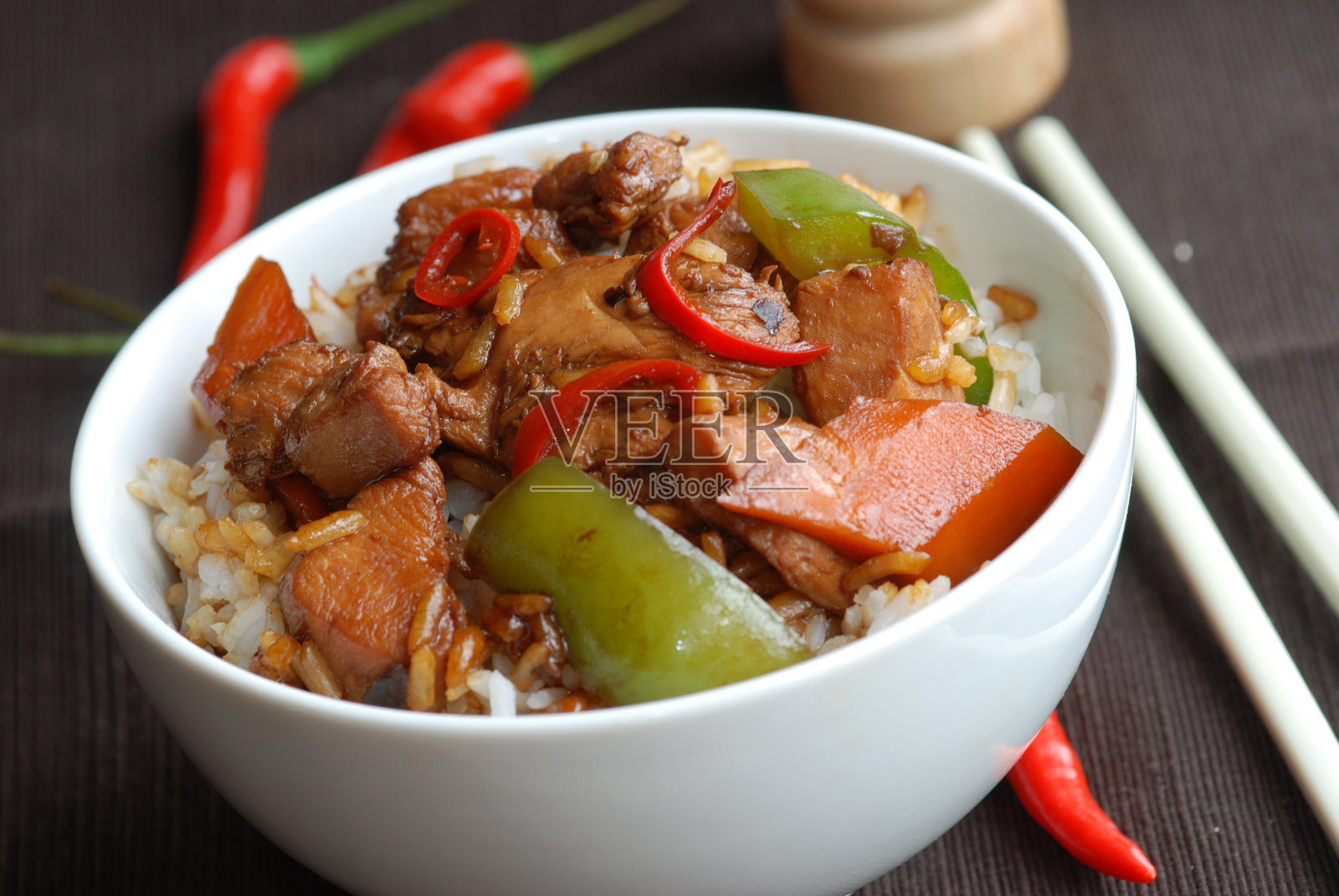 豆豉鸡照片摄影图片