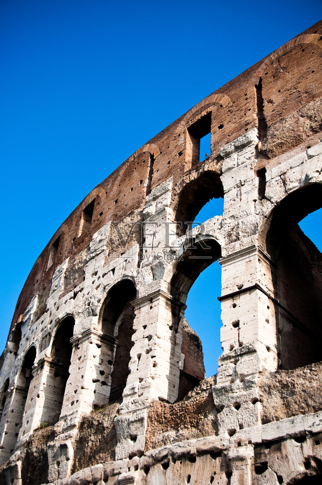 罗马斗兽场的特写照片摄影图片