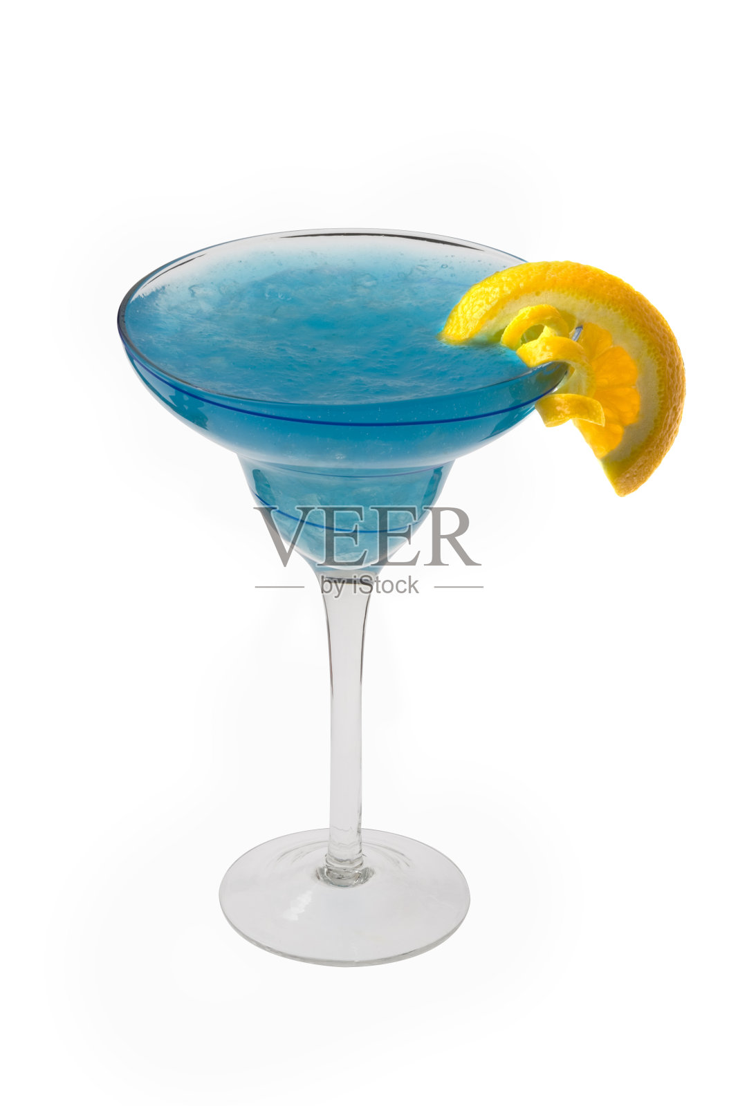 蓝色夏威夷鸡尾酒照片摄影图片