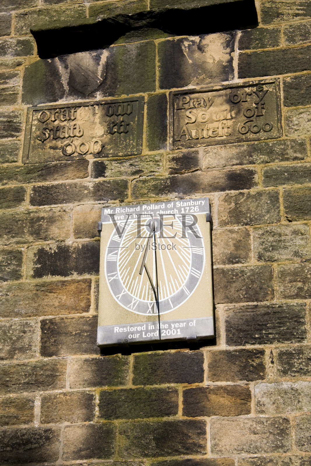 霍沃斯，Sunclock，约克郡，英格兰照片摄影图片