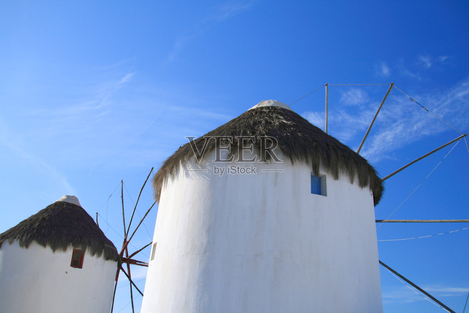 米克诺斯风车照片摄影图片