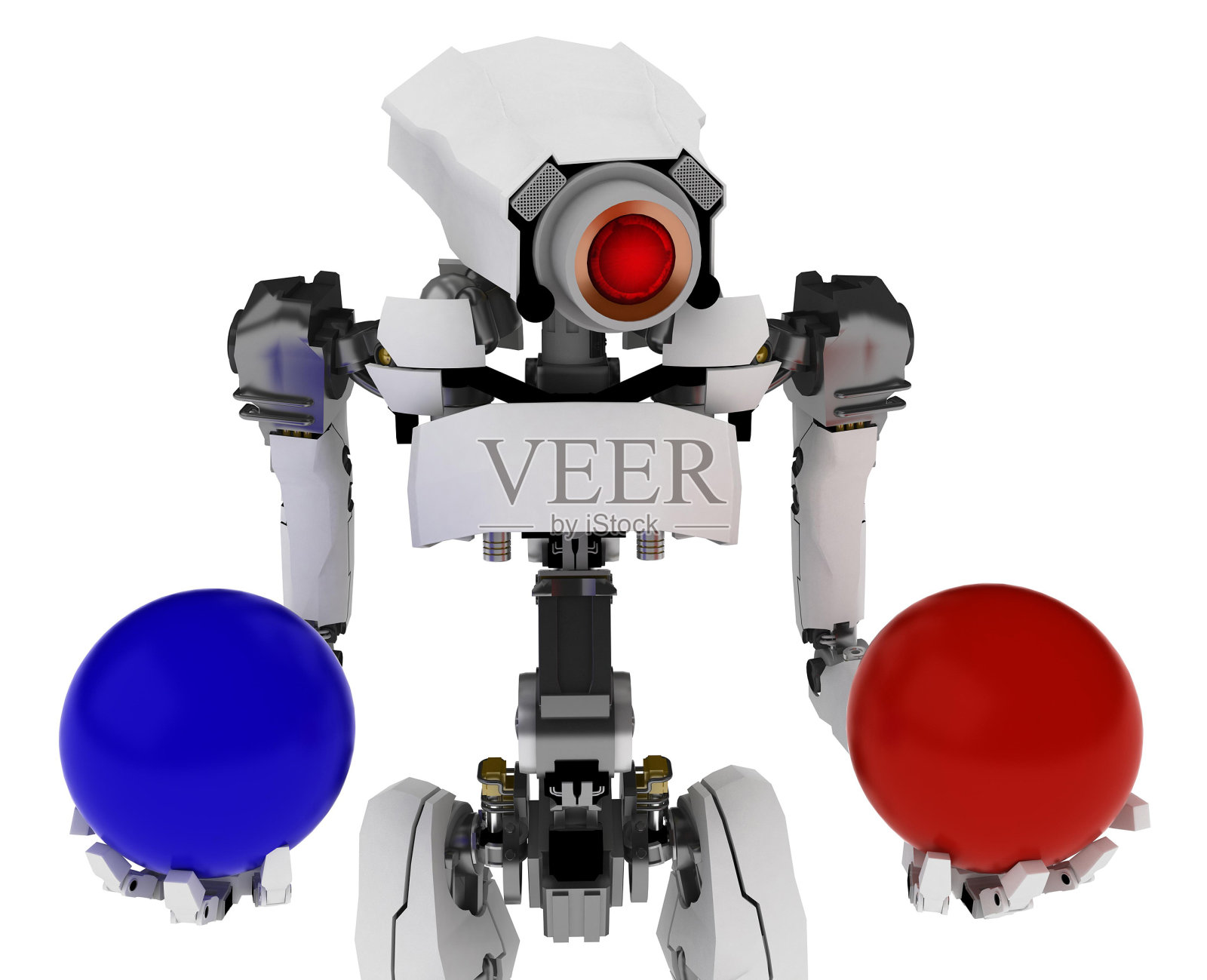 苗条的机器人,选择插画图片素材