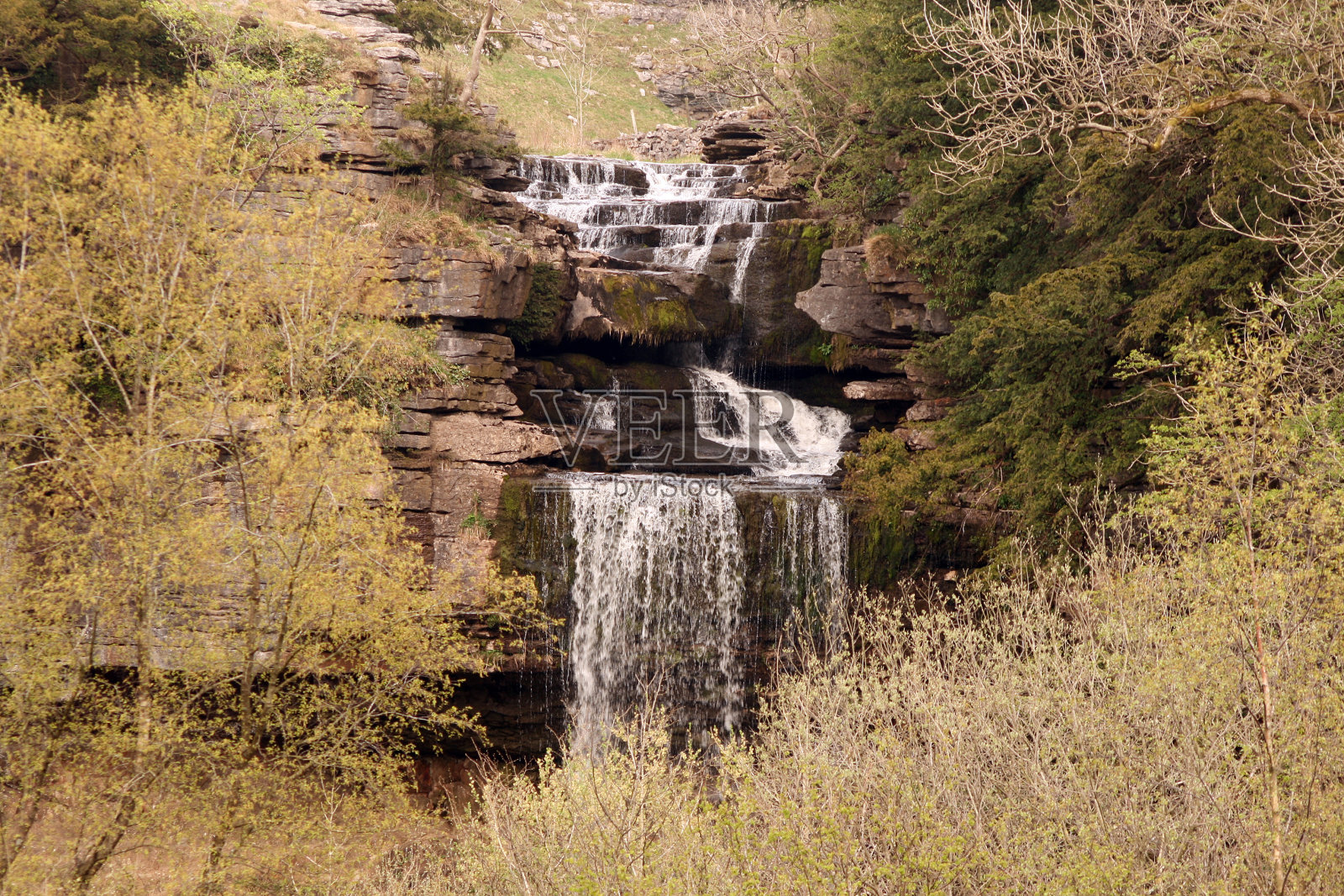 英格顿瀑布步道-桑顿力量照片摄影图片