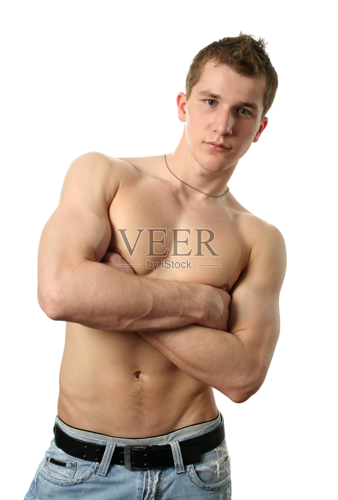 性感的肌肉发达的男人照片摄影图片