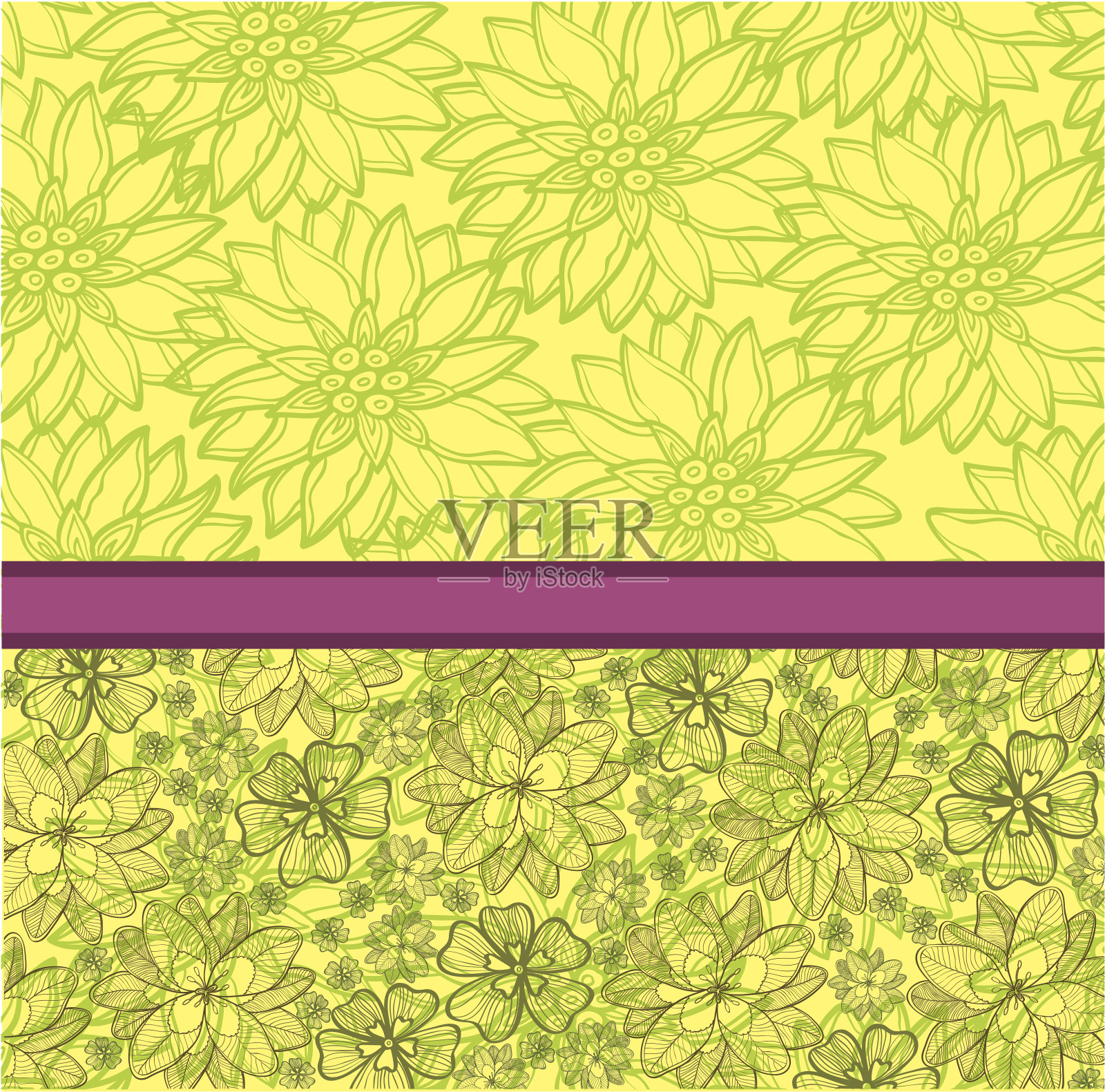 花的背景插画图片素材