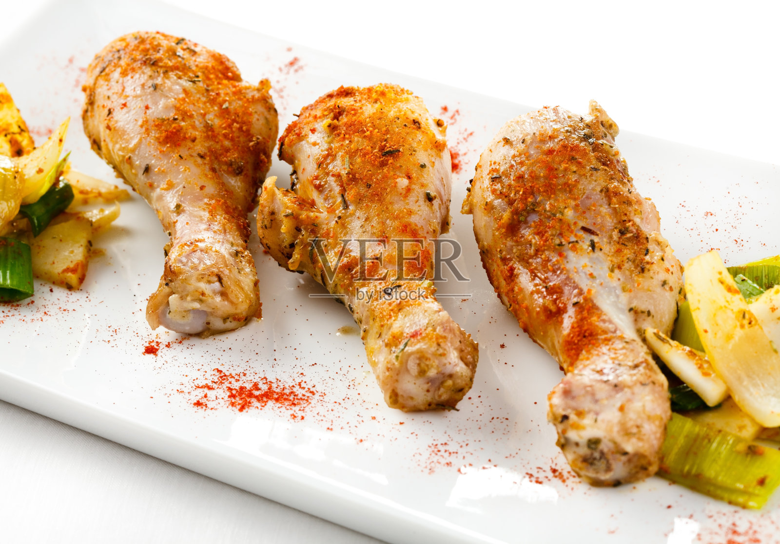 烤鸡腿照片摄影图片