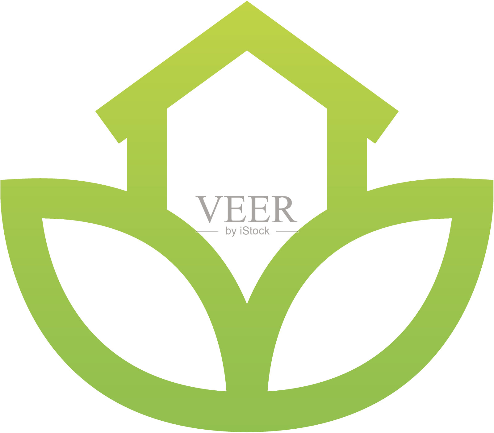 温室标志插画图片素材