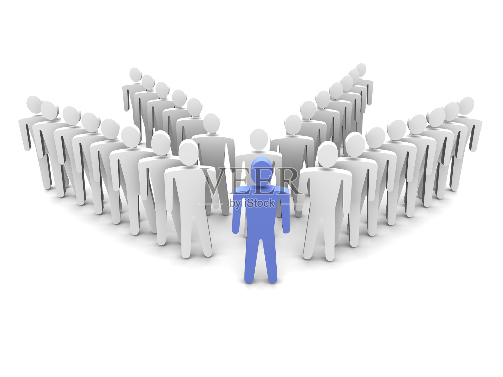 领导及其团队插画图片素材