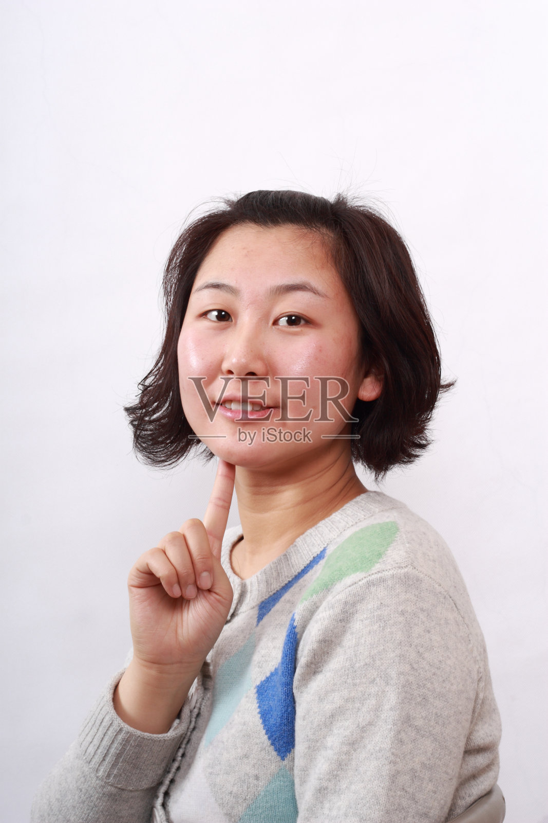 快乐的中国女人照片摄影图片