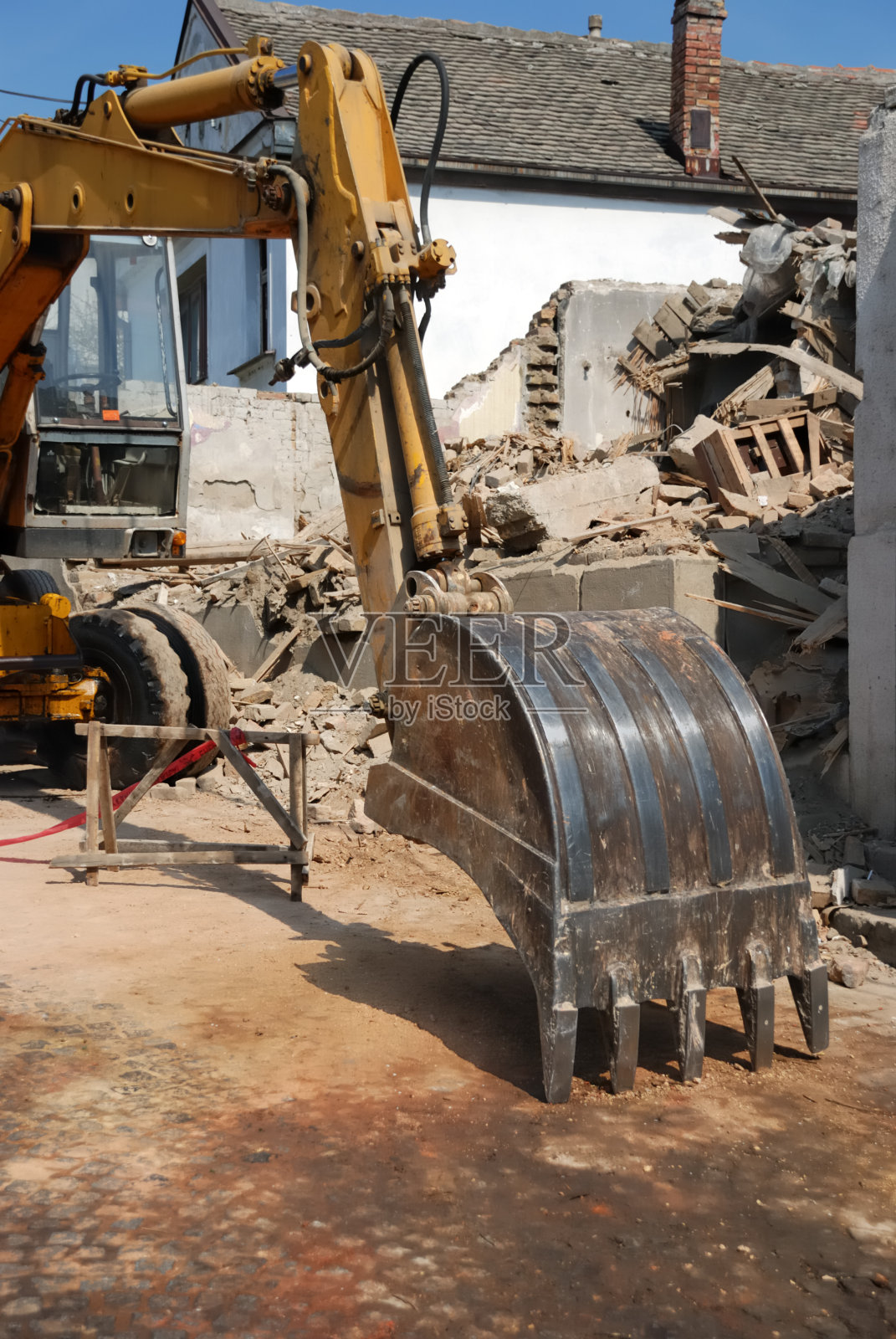 挖掘机斗照片摄影图片