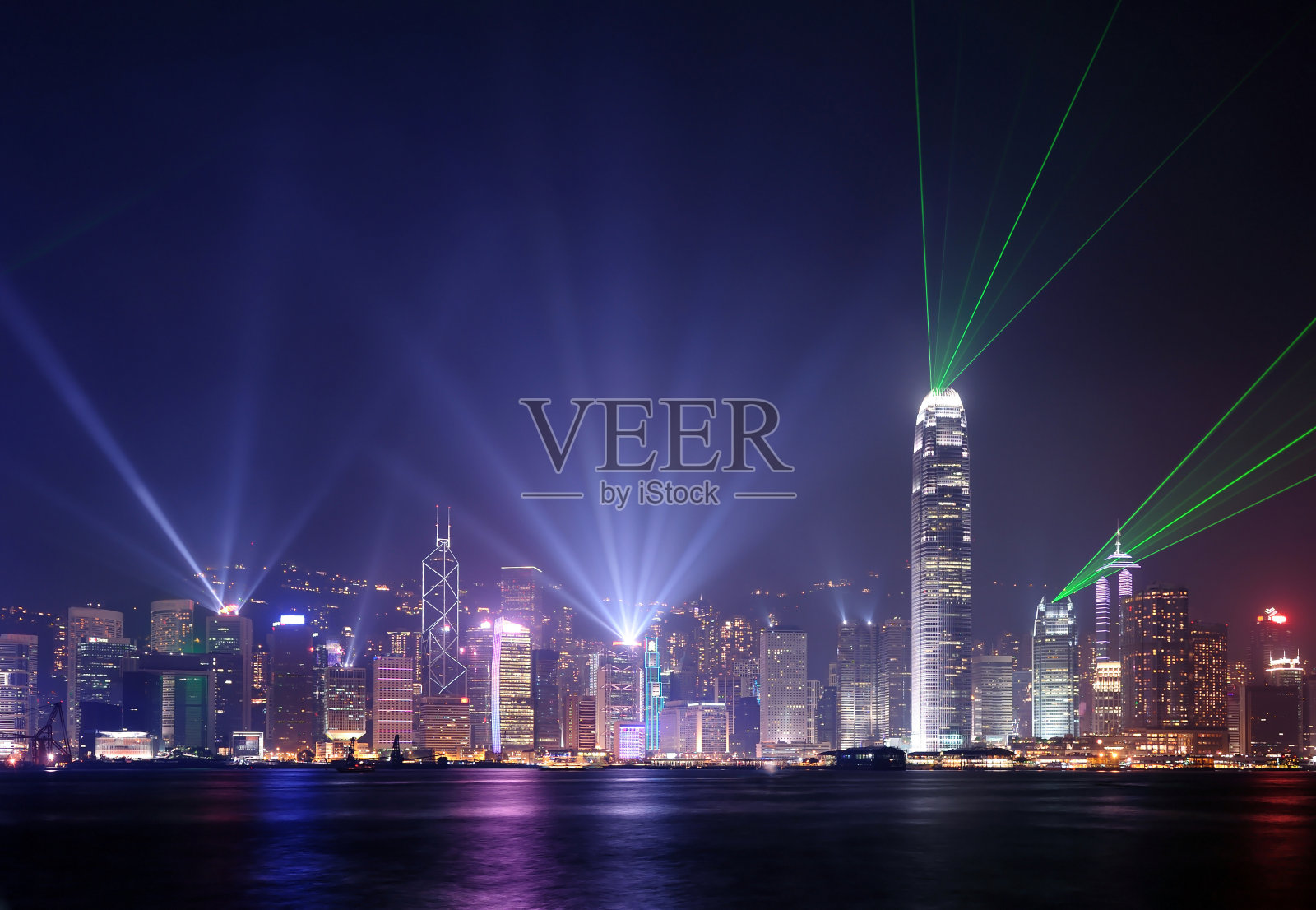 “幻彩咏香江”香港夜景照片摄影图片