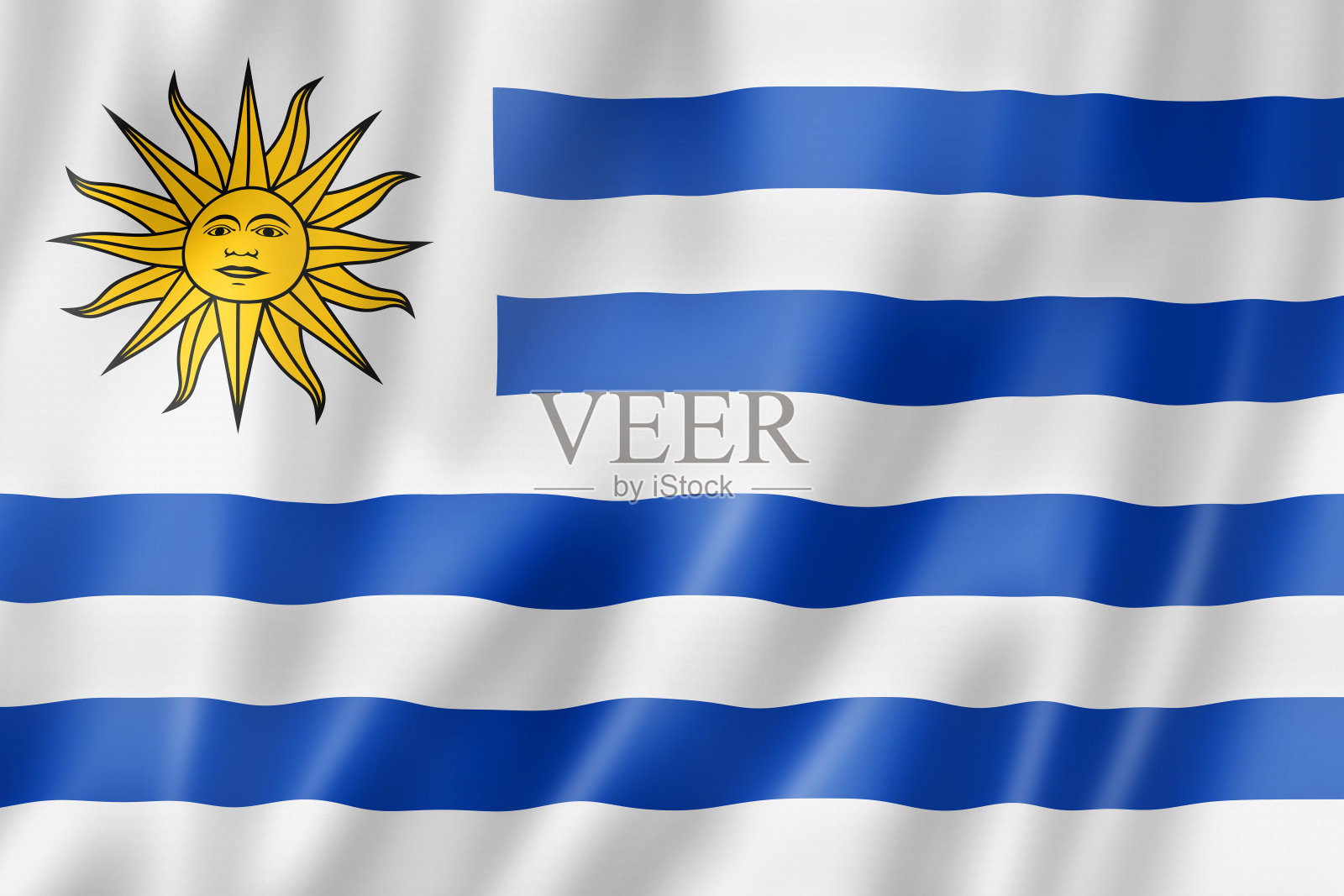 Uruguaian国旗照片摄影图片