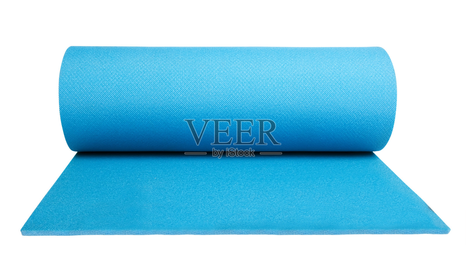 瑜伽垫上隔离白色照片摄影图片