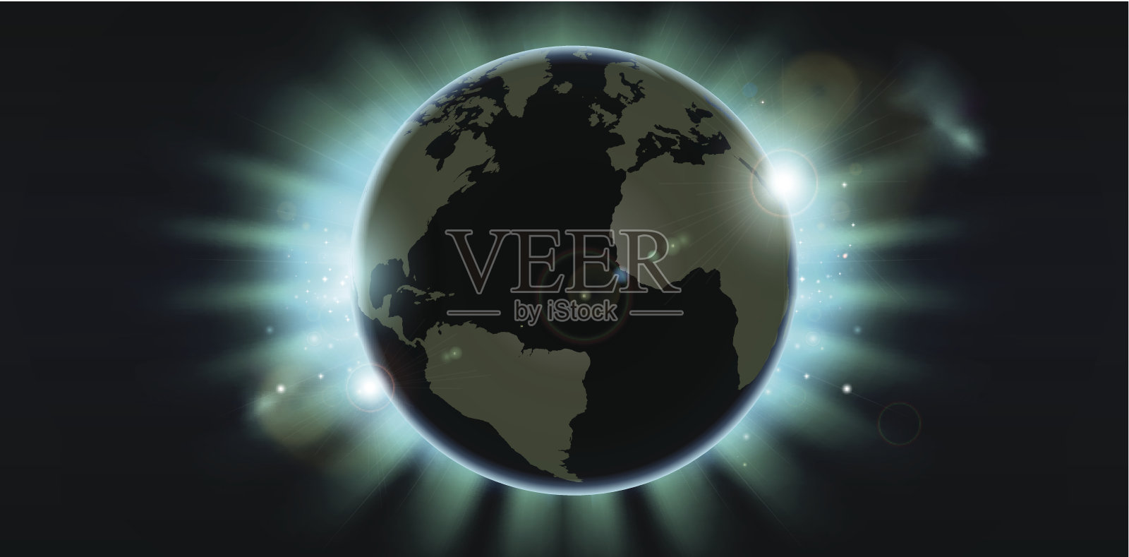 世界月食背景插画图片素材