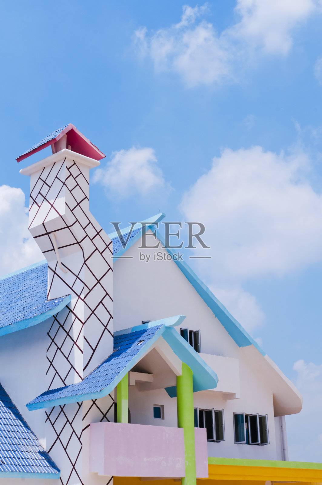 色建筑照片摄影图片