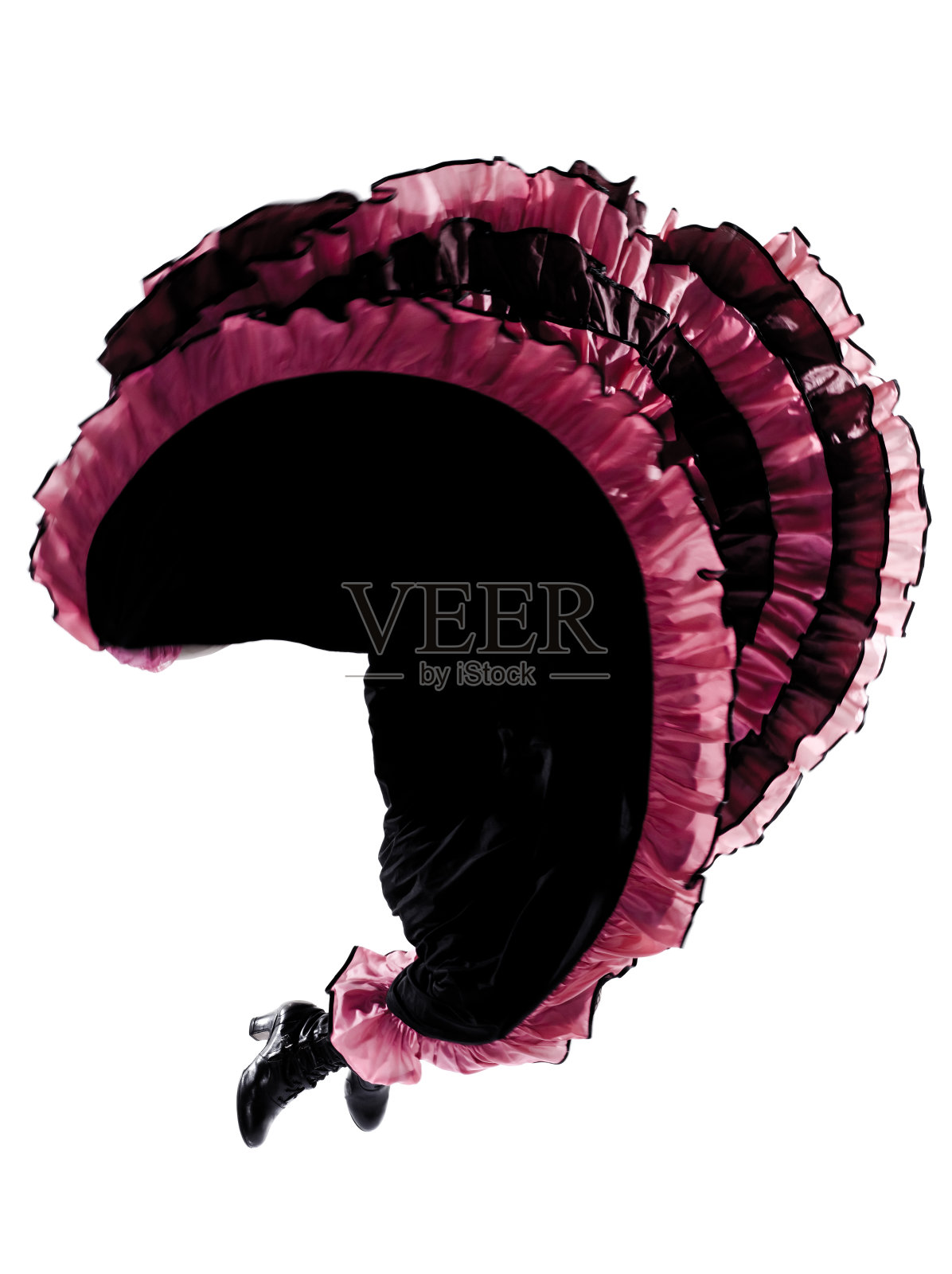 女子舞者跳法国康康舞照片摄影图片